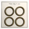 Go Handmade Metal O-ring, 4 stk, 30mm